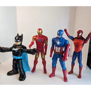 Marvel Avengers Action Figures Spiderman Iron Man Captain America Batman 12"
